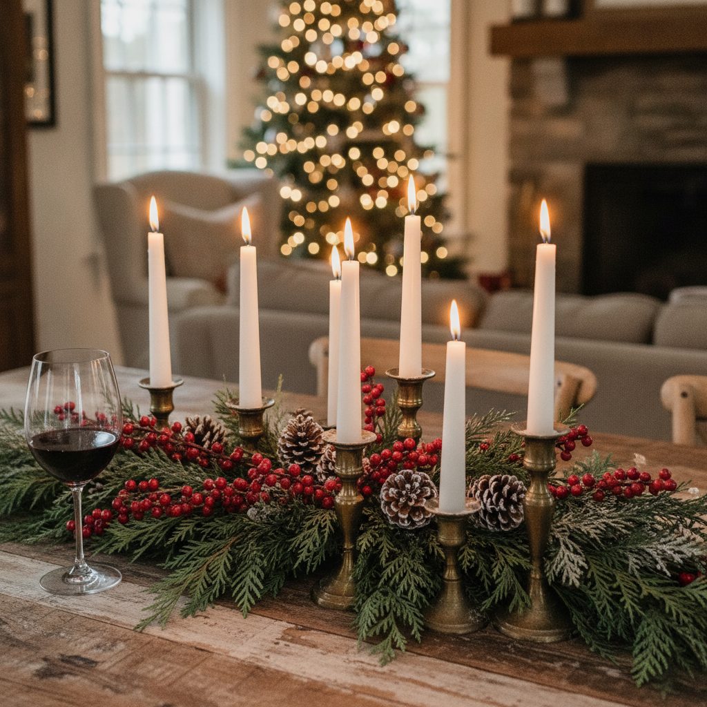 Cozy Christmas Centerpiece Designs for Small Spaces