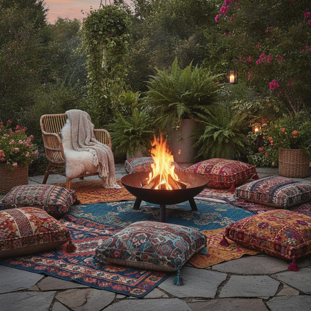 Boho Backyard Lounge